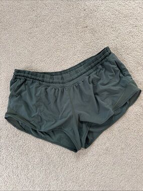 lululemon Hotty Hot Shorts 2.5" Low Rise Teal Green Sz12
